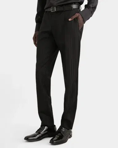 Dolce & Gabbana Men's Stripe Jacquard Tapered-Leg Trousers | Thumbnail 4 Dolce & Gabbana Men's Stripe Jacquard Tapered-Leg Trousers | Thumbnail 4