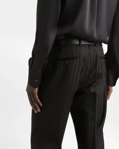 Dolce & Gabbana Men's Stripe Jacquard Tapered-Leg Trousers | Thumbnail 5 Dolce & Gabbana Men's Stripe Jacquard Tapered-Leg Trousers | Thumbnail 5