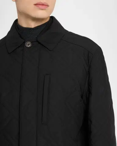 Corneliani Men's Geometric Quilted Jacket | Thumbnail 5 Corneliani Men's Geometric Quilted Jacket | Thumbnail 5