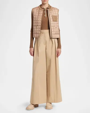 Moncler Quilted Combo Down Vest | Thumbnail 2 Moncler Quilted Combo Down Vest | Thumbnail 2
