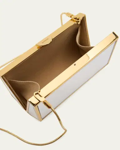 Simkhai Maddox Geometric Mirror Clutch Bag | Thumbnail 4 Simkhai Maddox Geometric Mirror Clutch Bag | Thumbnail 4