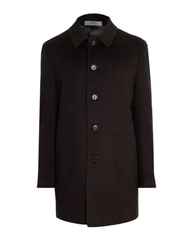 Corneliani Men 's Wool Single-Breasted Balmacan Overcoat | Thumbnail 1 Corneliani Men 's Wool Single-Breasted Balmacan Overcoat | Thumbnail 1