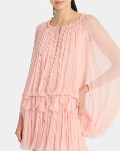 Chloé Organic Silk Crepe De Chine Top | Thumbnail 4 Chloé Organic Silk Crepe De Chine Top | Thumbnail 4