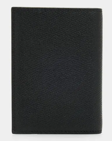 Valentino Garavani Men's Vlogo Signature Grainy Calfskin Card Holder | Thumbnail 4 Valentino Garavani Men's Vlogo Signature Grainy Calfskin Card Holder | Thumbnail 4