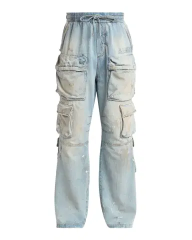 Amiri Men 's Vintage-Wash Wide Leg Cargo Jeans | Thumbnail 1 Amiri Men 's Vintage-Wash Wide Leg Cargo Jeans | Thumbnail 1
