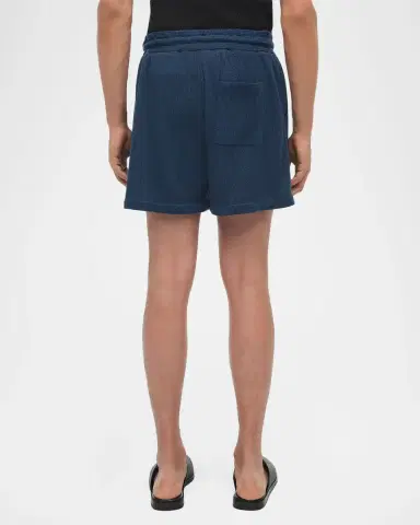 Simkhai Men's Conroy Waffle-Weave Drawstring Shorts | Thumbnail 3 Simkhai Men's Conroy Waffle-Weave Drawstring Shorts | Thumbnail 3