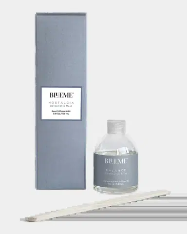 Blueme Nostalgia Small Reed Diffuser Refill - Bergamot & Musk | Thumbnail 2 Blueme Nostalgia Small Reed Diffuser Refill - Bergamot & Musk | Thumbnail 2