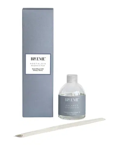 Blueme Nostalgia Small Reed Diffuser Refill - Bergamot & Musk | Thumbnail 1 Blueme Nostalgia Small Reed Diffuser Refill - Bergamot & Musk | Thumbnail 1