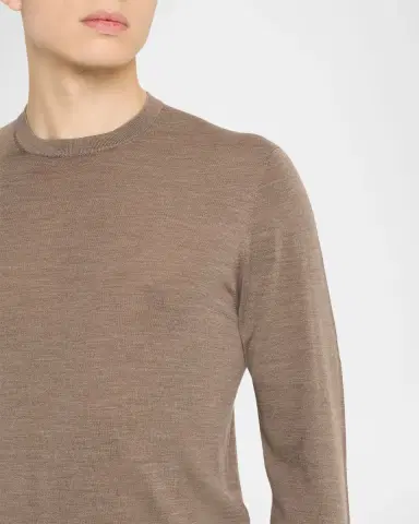 Sease Men 's Virgin Wool Heathered Crewneck Sweater | Thumbnail 5 Sease Men 's Virgin Wool Heathered Crewneck Sweater | Thumbnail 5