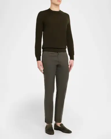 Sease Men 's Virgin Wool Heathered Crewneck Sweater | Thumbnail 6 Sease Men 's Virgin Wool Heathered Crewneck Sweater | Thumbnail 6
