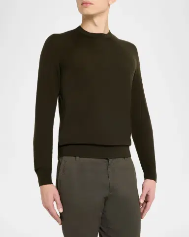 Sease Men 's Virgin Wool Heathered Crewneck Sweater | Thumbnail 8 Sease Men 's Virgin Wool Heathered Crewneck Sweater | Thumbnail 8