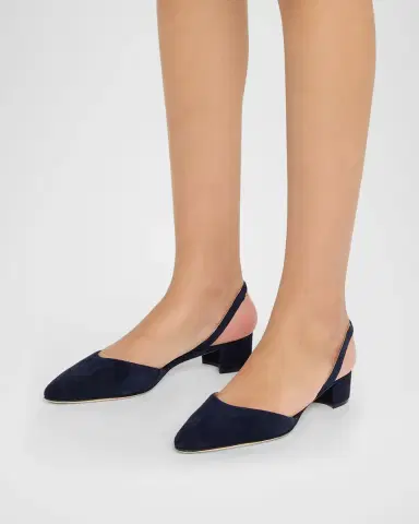 Manolo Blahnik Aspro Suede Slingback Ballerina Pumps | Thumbnail 2 Manolo Blahnik Aspro Suede Slingback Ballerina Pumps | Thumbnail 2