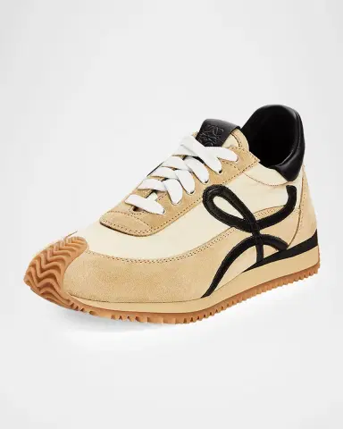 Loewe Men 's Flow Runner 2.0 Nylon and Suede Sneakers | Thumbnail 2 Loewe Men 's Flow Runner 2.0 Nylon and Suede Sneakers | Thumbnail 2