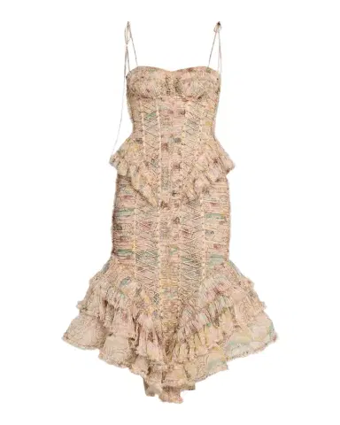 Zimmermann Rebellion Frayed Midi Dress | Thumbnail 1 Zimmermann Rebellion Frayed Midi Dress | Thumbnail 1