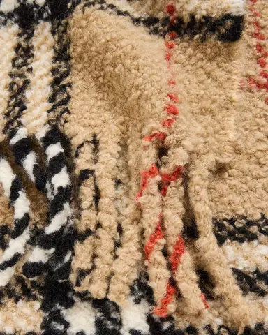 Burberry Check Alpaca Wool Blend Bouclé Scarf | Thumbnail 8 Burberry Check Alpaca Wool Blend Bouclé Scarf | Thumbnail 8