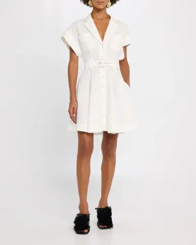 Zimmermann Awaken Linen Mini Shirtdress | Thumbnail 2 Zimmermann Awaken Linen Mini Shirtdress | Thumbnail 2