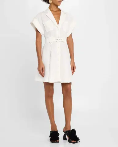 Zimmermann Awaken Linen Mini Shirtdress | Thumbnail 4 Zimmermann Awaken Linen Mini Shirtdress | Thumbnail 4