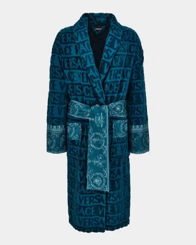 Versace I Heart Logo Terry Bathrobe | Thumbnail 2 Versace I Heart Logo Terry Bathrobe | Thumbnail 2