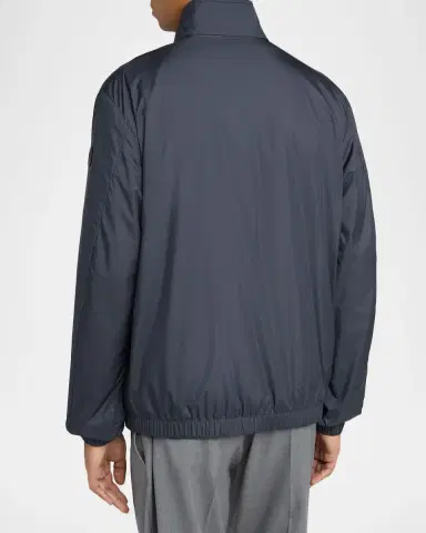 Moncler Men's Meidassa Full-Zip Jacket with Leather Logo | Thumbnail 3 Moncler Men's Meidassa Full-Zip Jacket with Leather Logo | Thumbnail 3