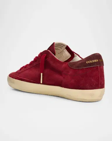 Golden Goose Super-Star Suede Glitter Low-Top Sneakers | Thumbnail 4 Golden Goose Super-Star Suede Glitter Low-Top Sneakers | Thumbnail 4