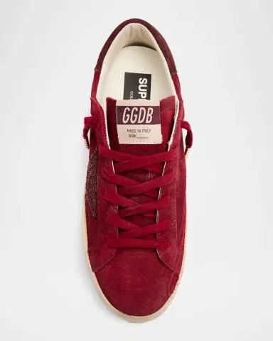 Golden Goose Super-Star Suede Glitter Low-Top Sneakers | Thumbnail 5 Golden Goose Super-Star Suede Glitter Low-Top Sneakers | Thumbnail 5