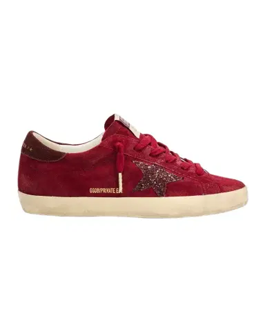 Golden Goose Super-Star Suede Glitter Low-Top Sneakers | Thumbnail 1 Golden Goose Super-Star Suede Glitter Low-Top Sneakers | Thumbnail 1