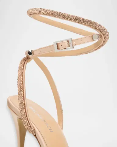 MACH & MACH Strass Mesh Double Bow Ankle-Strap Pumps | Thumbnail 6 MACH & MACH Strass Mesh Double Bow Ankle-Strap Pumps | Thumbnail 6