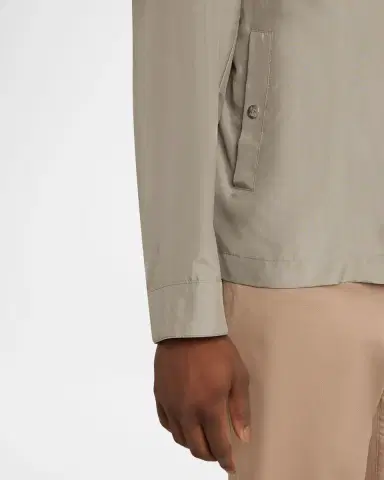 Brunello Cucinelli Men's Silk Blend Snap-Front Shirt Jacket | Thumbnail 9 Brunello Cucinelli Men's Silk Blend Snap-Front Shirt Jacket | Thumbnail 9