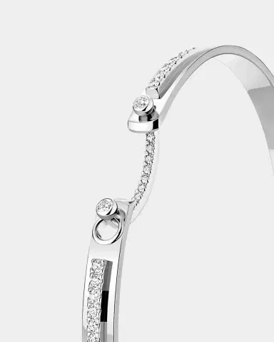 Nouvel Heritage 18K Tuxedo Mood Bangle | Thumbnail 4 Nouvel Heritage 18K Tuxedo Mood Bangle | Thumbnail 4