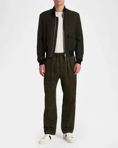 Tom Ford Men's Cotton and Silk Bengal Stripe Lounge Pants | Thumbnail 2 Tom Ford Men's Cotton and Silk Bengal Stripe Lounge Pants | Thumbnail 2