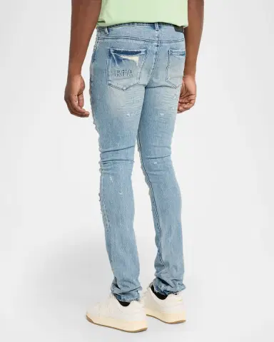 RTA Men's Bryant Ripped Skinny Jeans | Thumbnail 3 RTA Men's Bryant Ripped Skinny Jeans | Thumbnail 3
