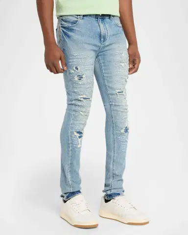 RTA Men's Bryant Ripped Skinny Jeans | Thumbnail 4 RTA Men's Bryant Ripped Skinny Jeans | Thumbnail 4
