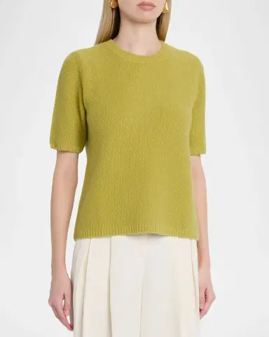TWP Seed Stitch Audrey Cashmere Sweater | Thumbnail 3 TWP Seed Stitch Audrey Cashmere Sweater | Thumbnail 3