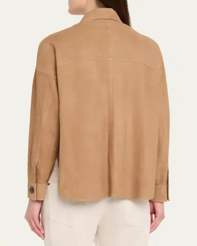 ARMA Kaylee Button-Down Lambskin Suede Jacket | Thumbnail 3 ARMA Kaylee Button-Down Lambskin Suede Jacket | Thumbnail 3