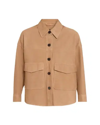 ARMA Kaylee Button-Down Lambskin Suede Jacket | Thumbnail 1 ARMA Kaylee Button-Down Lambskin Suede Jacket | Thumbnail 1