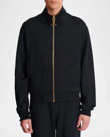 Balmain Men's T-Bar Neoprene Track Jacket | Thumbnail 4 Balmain Men's T-Bar Neoprene Track Jacket | Thumbnail 4