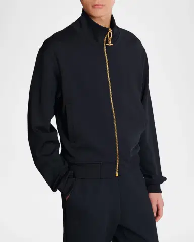 Balmain Men's T-Bar Neoprene Track Jacket | Thumbnail 5 Balmain Men's T-Bar Neoprene Track Jacket | Thumbnail 5