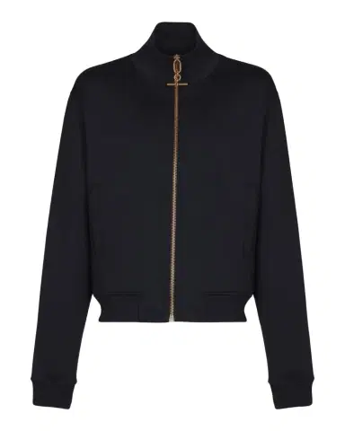 Balmain Men's T-Bar Neoprene Track Jacket | Thumbnail 1 Balmain Men's T-Bar Neoprene Track Jacket | Thumbnail 1