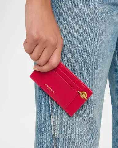 Balmain Pulse Chain Leather Card Holder | Thumbnail 2 Balmain Pulse Chain Leather Card Holder | Thumbnail 2