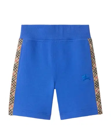 Burberry Boy's Check-Trim Cotton Shorts, Size 3-14 | Thumbnail 1 Burberry Boy's Check-Trim Cotton Shorts, Size 3-14 | Thumbnail 1