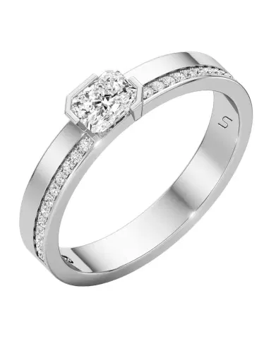 Unsaid Meta Lab-Grown Diamond Radiant Pave Band, Size 8 | Thumbnail 1 Unsaid Meta Lab-Grown Diamond Radiant Pave Band, Size 8 | Thumbnail 1