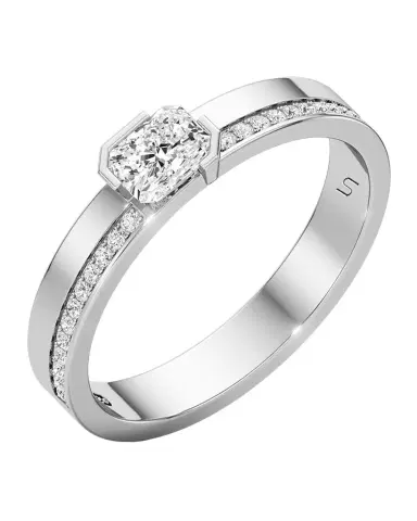 Unsaid Meta Lab-Grown Diamond Radiant Pave Band, Size 8.75 | Thumbnail 1 Unsaid Meta Lab-Grown Diamond Radiant Pave Band, Size 8.75 | Thumbnail 1