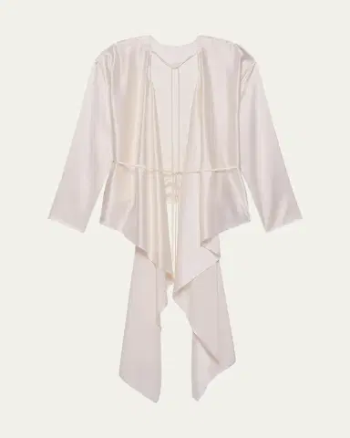 Helmut Lang Draped Silk Satin Scarf Top | Thumbnail 13 Helmut Lang Draped Silk Satin Scarf Top | Thumbnail 13