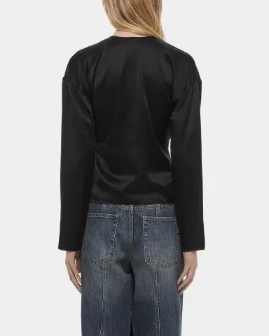 Helmut Lang Draped Silk Satin Scarf Top | Thumbnail 19 Helmut Lang Draped Silk Satin Scarf Top | Thumbnail 19
