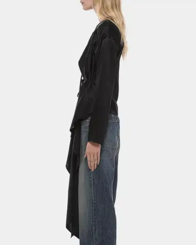 Helmut Lang Draped Silk Satin Scarf Top | Thumbnail 22 Helmut Lang Draped Silk Satin Scarf Top | Thumbnail 22