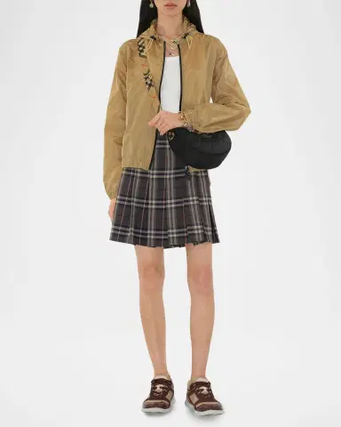 Burberry Horseshoe Quilted Nylon Crossbody Bag | Thumbnail 5 Burberry Horseshoe Quilted Nylon Crossbody Bag | Thumbnail 5