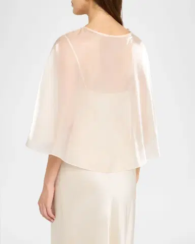 Carolyn Rowan Hi-Low Open-Front Cape | Thumbnail 3 Carolyn Rowan Hi-Low Open-Front Cape | Thumbnail 3