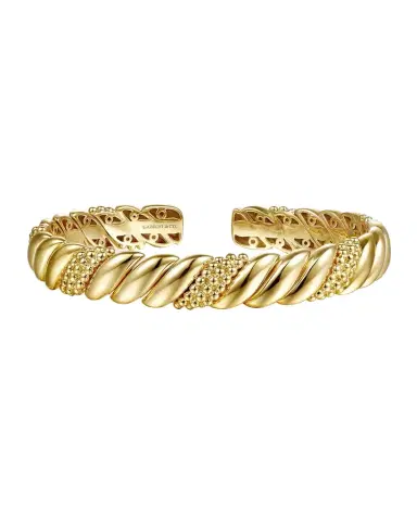 Gabriel & Co 14K Yellow Plain Gold Bujukan Split Bangle Bracelet | Thumbnail 1 Gabriel & Co 14K Yellow Plain Gold Bujukan Split Bangle Bracelet | Thumbnail 1