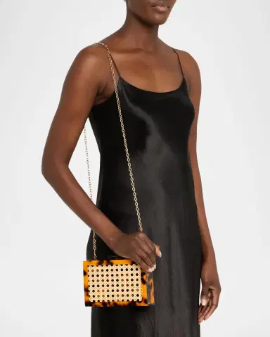 BTB Los Angeles Anyssa Cane Webbing & Acrylic Clutch Bag | Thumbnail 2 BTB Los Angeles Anyssa Cane Webbing & Acrylic Clutch Bag | Thumbnail 2