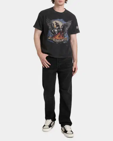 Who Decides War Men's Moon Jersey Graphic T-Shirt | Thumbnail 2 Who Decides War Men's Moon Jersey Graphic T-Shirt | Thumbnail 2